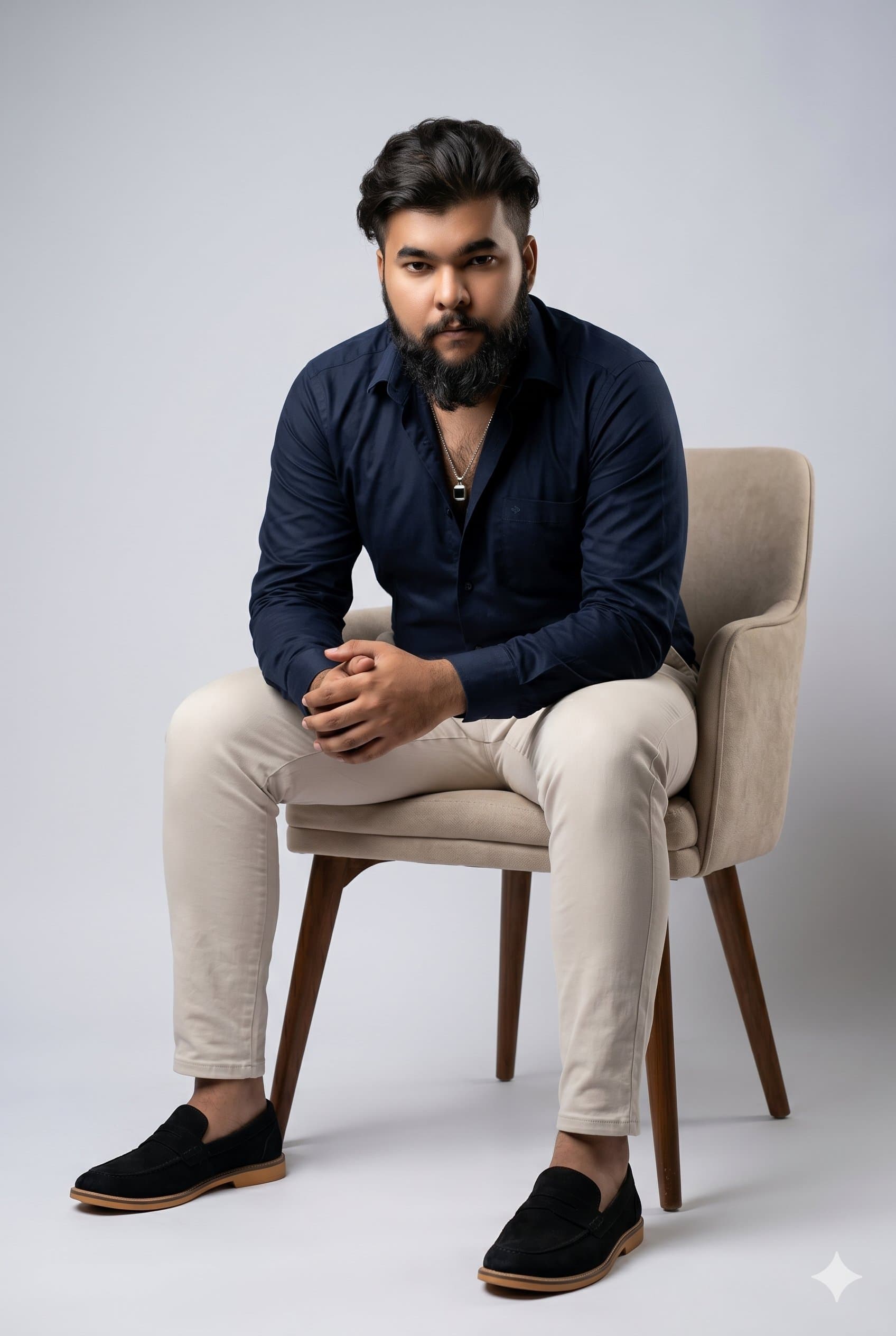 Studio Armchair Portrait (Alt)